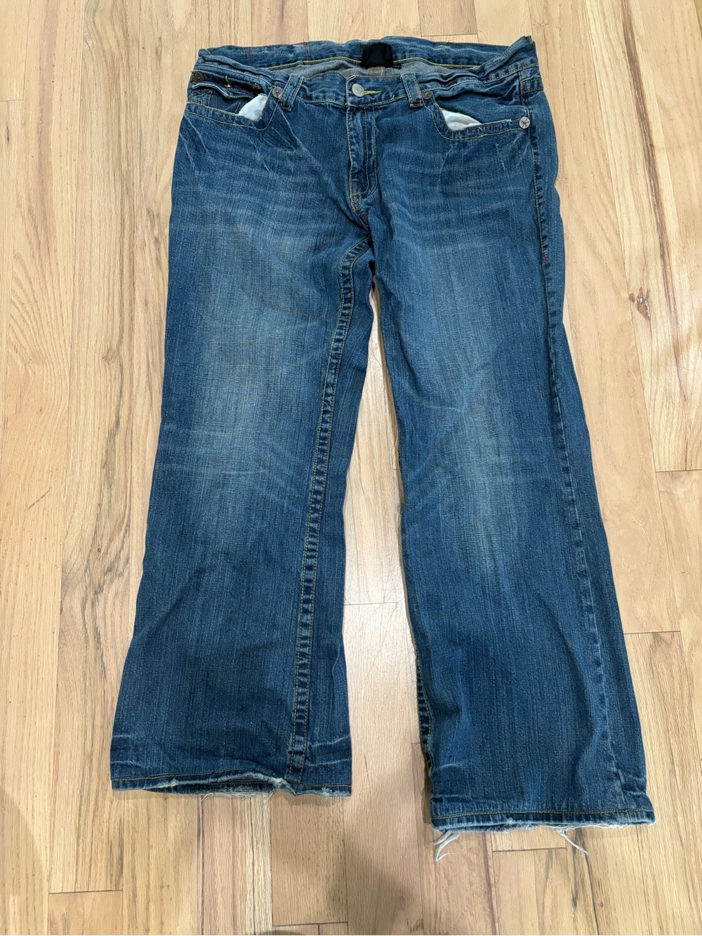 True Religion Women's Medium Blue Flare Jeans